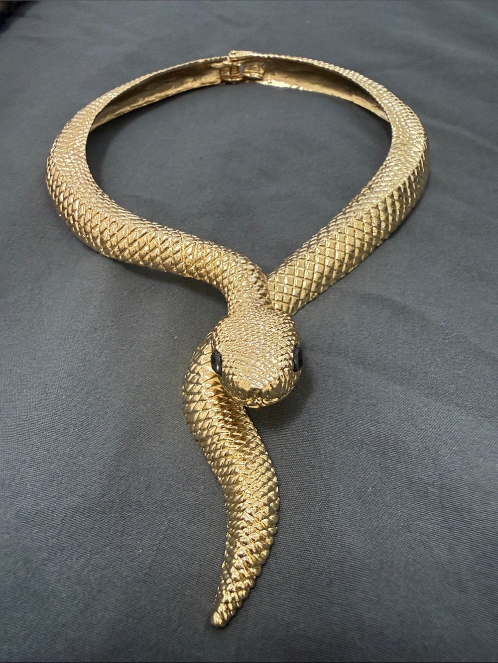 Gold Snake Collar Necklace - Statement Women’s Jewelry